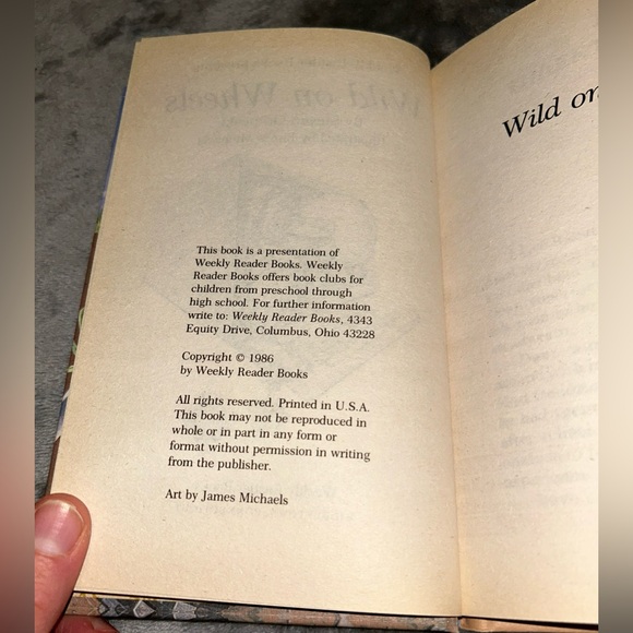 Wild On Wheels Steven Otfinoski 1986 Hardcover Book Weekly Reader Books - Picture 3 of 10